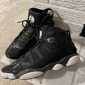 Nike Air Jordan 6 Rings 'Black Metallic Gold